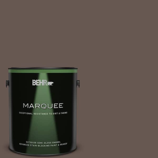 BEHR MARQUEE 1 gal. Home Decorators Collection #HDC-FL14-10 Pine Cone Brown Semi-Gloss Enamel Exterior Paint & Primer