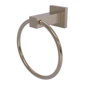 Allied Brass Mercury Collection Towel Ring with Twist Accent in 