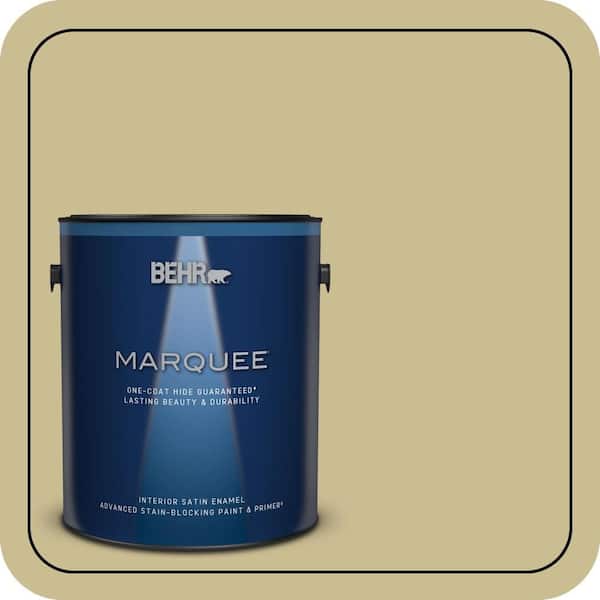 BEHR MARQUEE 1 gal. #M330-4 Morning Tea Satin Enamel Interior Paint & Primer