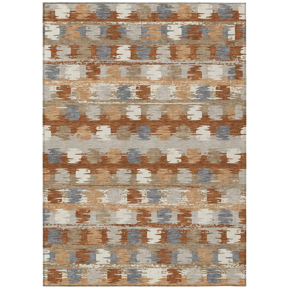 Chantille Machine Washable Indoor/Outdoor Abstract ACN2673 Paprika 10 ft. x 14 ft. Area Rug price history on PriceWatchPro