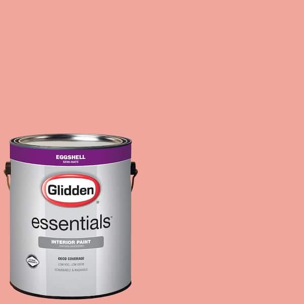 Glidden Essentials 1 gal. #HDGR58 Bay Coral Eggshell Interior Paint