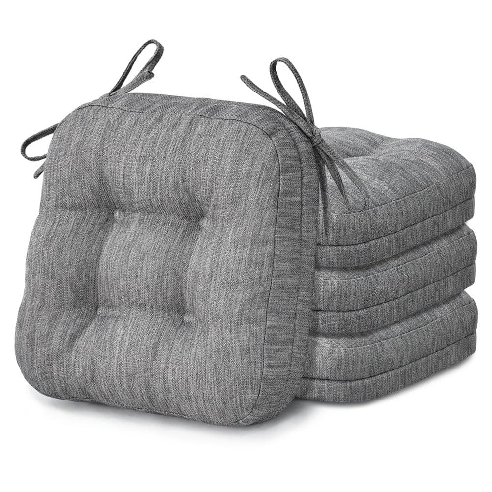 16 in. x 16 in. x 3.5 in. Square Outdoor Non-Slip Memory Foam Seat Cushions