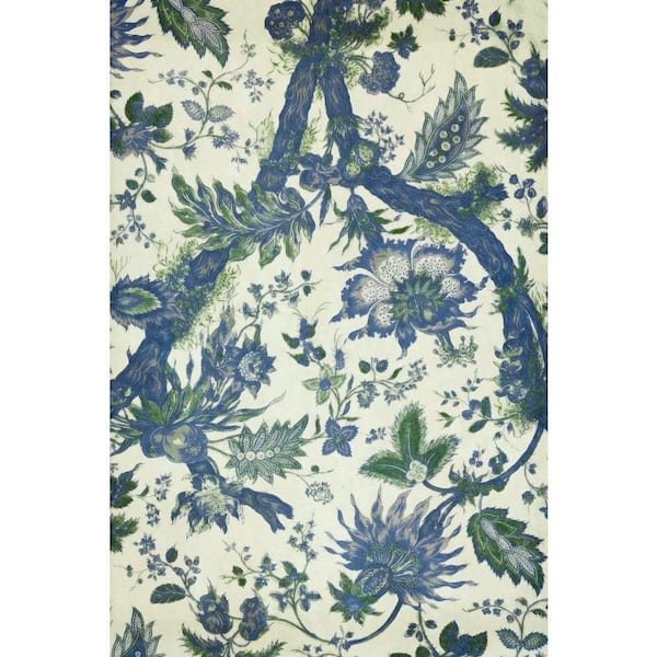 VENICE BEACH Collections Royal Blue and Emerald Botanical Flipped by Grotto Studios Unframed Graphic Print Poster Art Print 24 in. x 36 in.