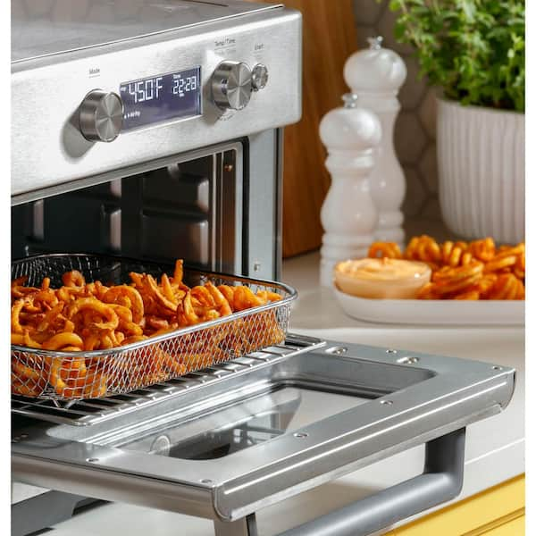 GE Stainless Steel Digital Air Fry 8-in-1 Toaster Oven