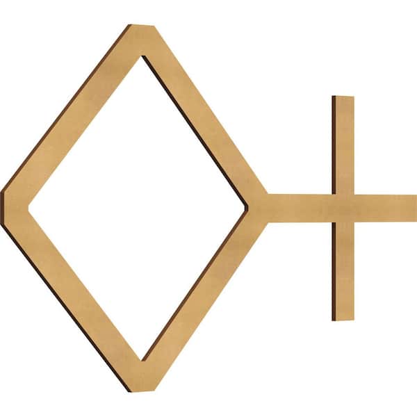 Ekena Millwork 25-5/8 in. x 15-3/8 in. x 1/4 in. MDF Medium Cameron Decorative Fretwork Wood Wall Panels 20-Pack