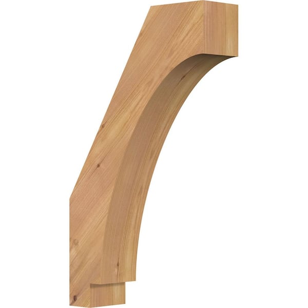 Ekena Millwork 3 1/2"W x 12"D x 20"H Imperial Smooth Knee Brace, Western Red Cedar