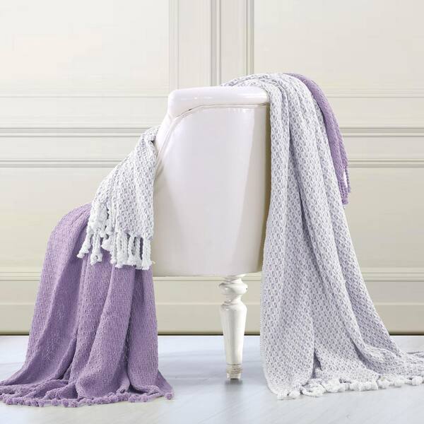 lavender throw blanket