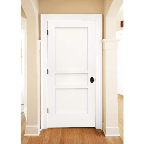 36 in. x 80 in. Tria Primed Right-Hand Mirrored Glass Molded Composite Single Prehung Interior Door