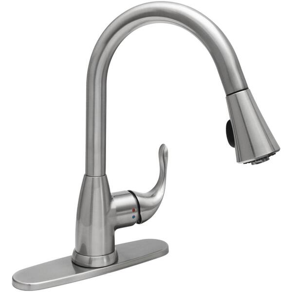 Stainless Steel Glacier Bay Pull Down Kitchen Faucets Hd67551 1208d2 64 600 