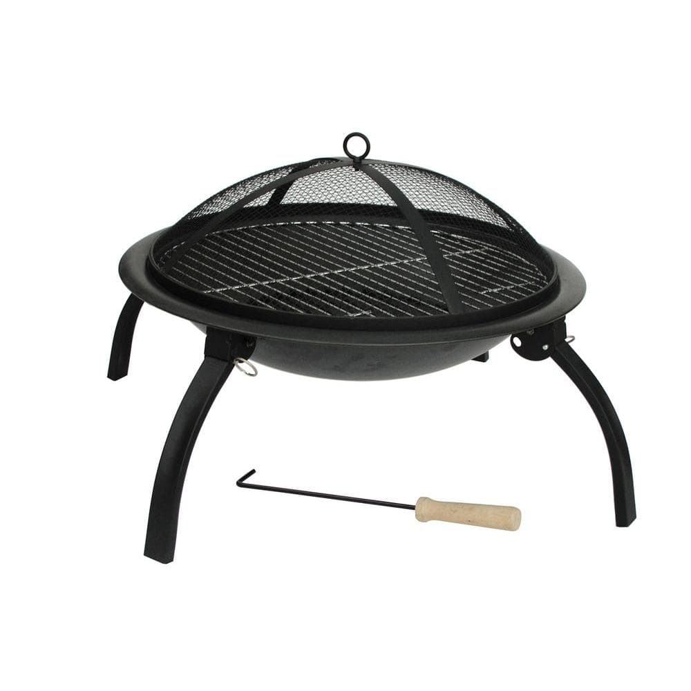 Fire Sense 22 In Round Steel Pit, 22 Inch Fire Pit Bowl