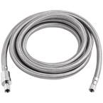 1/4 in. COMP x 1/4 in. COMP x 120 in. BurstProtect Stainless Steel Ice Maker Supply Line