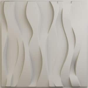 19-5/8-in W x 19-5/8-in H Riverbank EnduraWall Decorative 3D Wall Panel Satin Blossom White