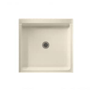 Swanstone 42 in. L x 42 in. W Alcove Shower Pan Base with Center Drain in Pebble