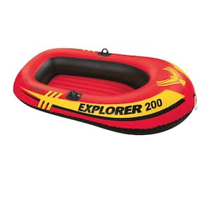 Explorer 200 2-Person Inflatable Floating Boat Pool Float