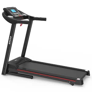 2.0 HP Foldable Treadmill with LCD Display, Bluetooth Music and 4-level Incline
