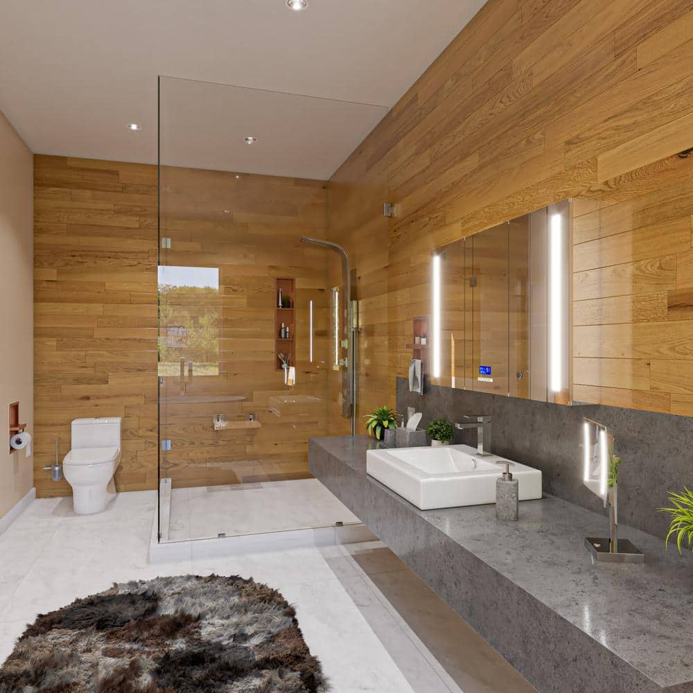 Brushed Copper Stainless Steel Recessed Toilet Paper Holder Niche