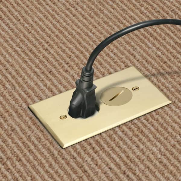 Sleek Socket Inverted Dual Wall Outlet Concealer with 8 ft. Extension Cord  