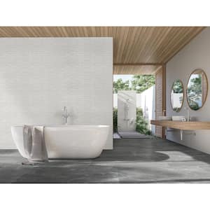 Take Home Tile Sample-Alpine White 4 in. x 4 in. Textured Clay Brick Look Floor and Wall Tile