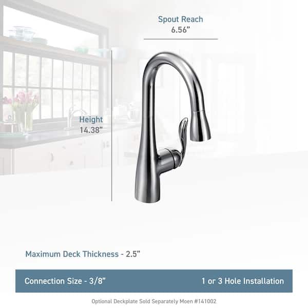 Arbor Single-Handle Pull-Down Sprayer Bar Faucet with Reflex and Power Clean in Spot Resist Stainless