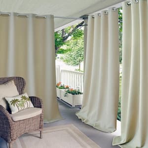 Taupe Solid Grommet Room Darkening Curtain - 52 in. W x 84 in. L