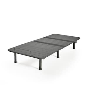 Black Twin XL Adjustable Bed Base with Customizable Leg Height
