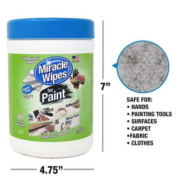 Spearmint Scent Paint Wipes (90-Count)