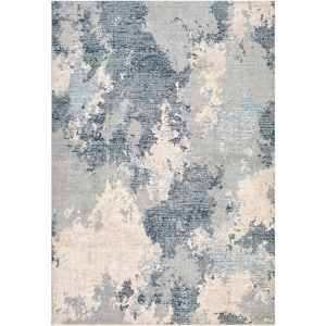 Amore Gray 9 ft. x 13 ft. Abstract Indoor Area Rug