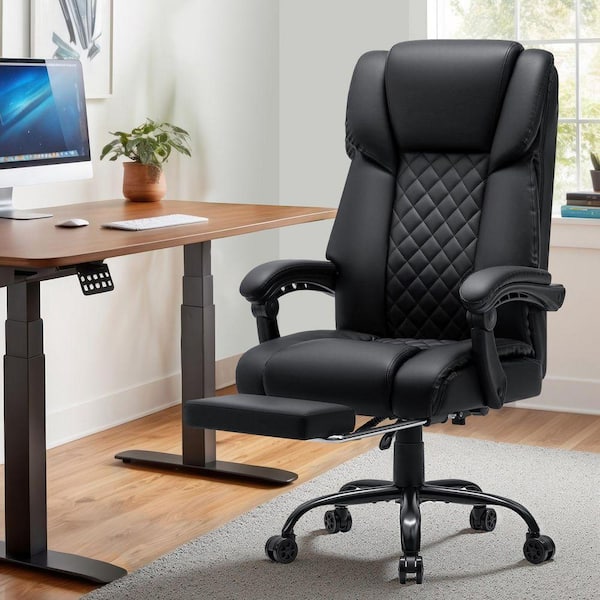 sgs executive office massage chair heated vibrating ergonomic computer chair Latitude Run® Faux Leather Heated Massage Executive Office Chair Ergonomic  Office Chair With Footrest & Reviews