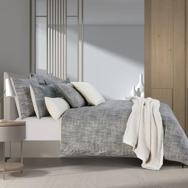 Unbranded Sydney 3-Piece Stone Polyester Full/Queen Duvet Cover Set