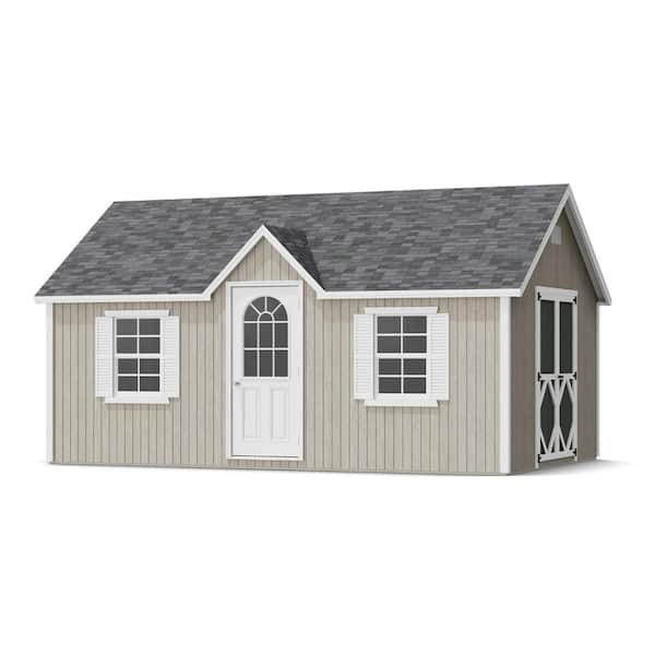 Classic Cottage 12 ft. x 18 ft. Outdoor Wood Storage Shed Panelized Kit with Operable Windows and Floor (216 sq. ft. )