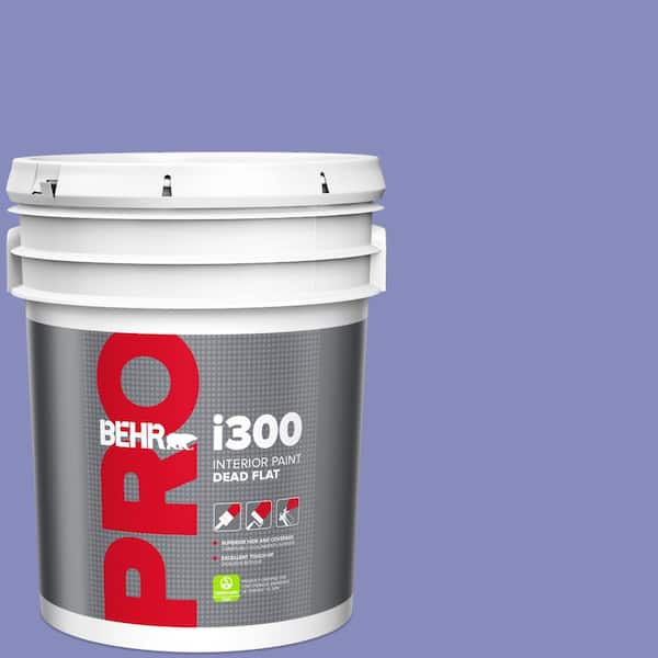 BEHR PRO 5 gal. #620B-5 Pristine Petal Dead Flat Interior Paint