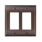 Bronze 2-Gang Decorator/Rocker Wall Plate (1-Pack)