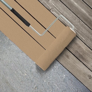1 gal. #S290-4 Summerwood Textured Low-Lustre Enamel Interior/Exterior Porch and Patio Anti-Slip Floor Paint