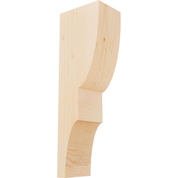 Ekena Millwork 5-1/2 in. x 8 in. x 24 in. Douglas Fir Ridgewood Smooth Corbel