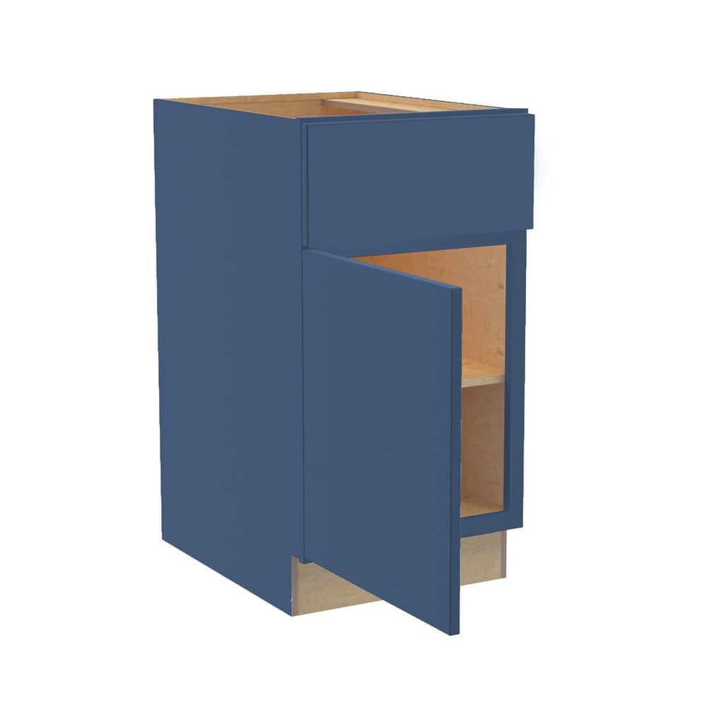 Hargrove 18 in. W x 21 in. D x 34.5 in. H Assembled Plywood Base Bath Cabinet in Vessel Blue with Soft Close LH price history on PriceWatchPro