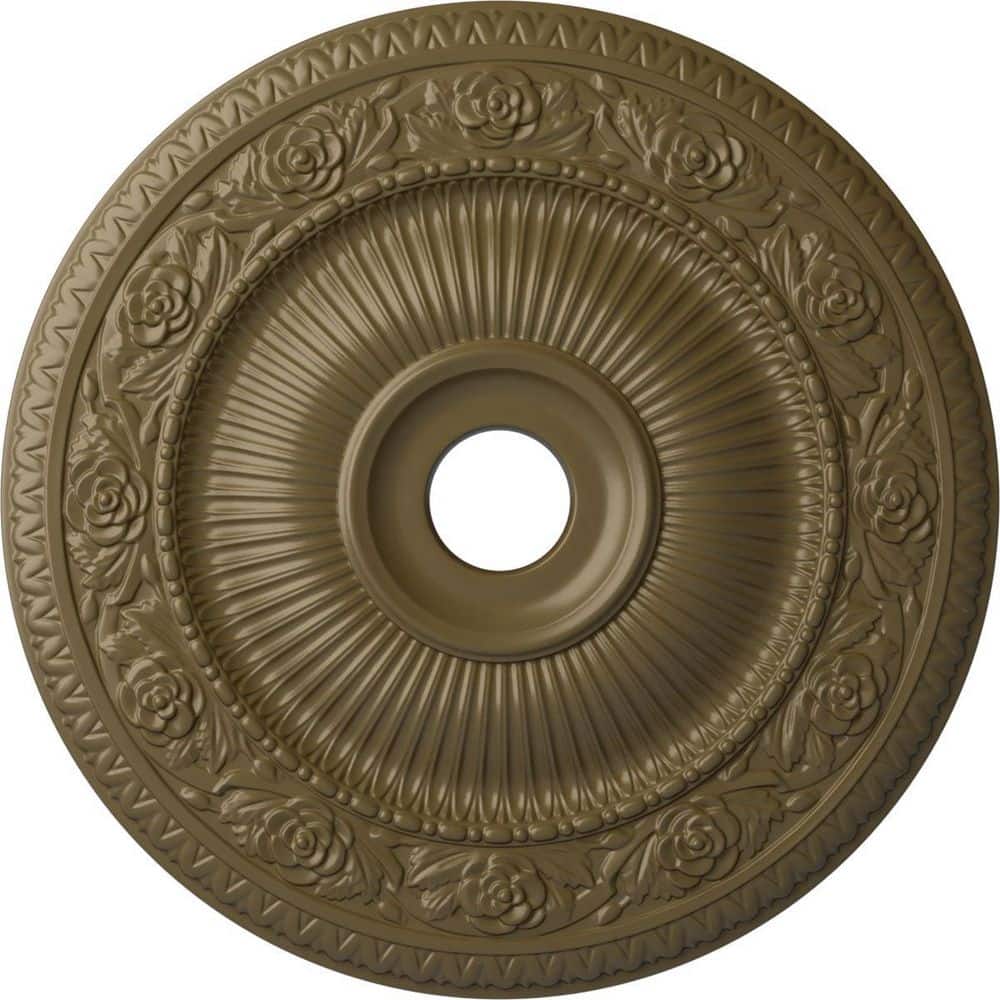 Ekena Millwork 3-1/4 In. X 30 In. X 30 In. Polyurethane Flagstone Ceiling Medallion Moulding Cm30flgdf