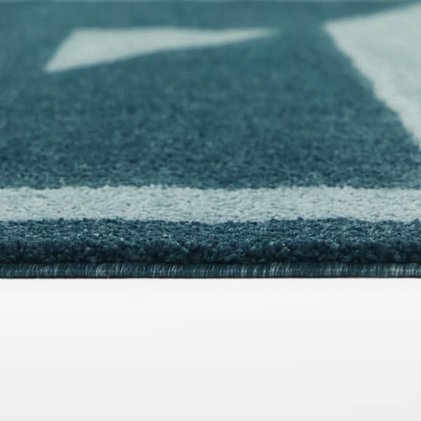 Andrade Teal/Light Blue 5 ft. x 7 ft. Area Rug