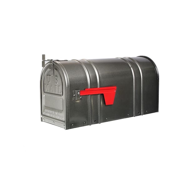 Postal PRO Carlton Post Mount Mailbox Pewter