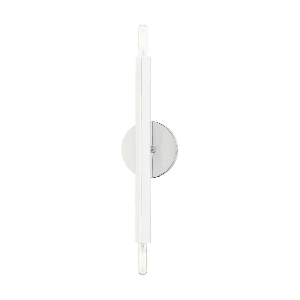 Monaco Collection Polished Chrome 2-Light ADA Compliant Sconce