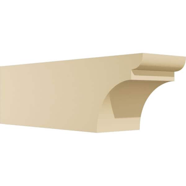 Ekena Millwork Standard Yorktown 5 in. W x 6 in. H x 20 in. D Signature Urethane Rafter Tail Outlooker