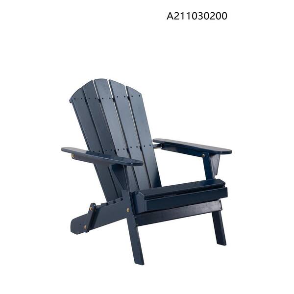 Hampton Bay Adirondack Classic Midnight Navy Blue Outdoor Patio