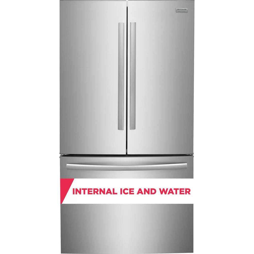 Gallery 29 cu. ft. Standard Depth French Door Refrigerator in Smudge-Proof Stainless Steel w/ Internal Water Dispenser