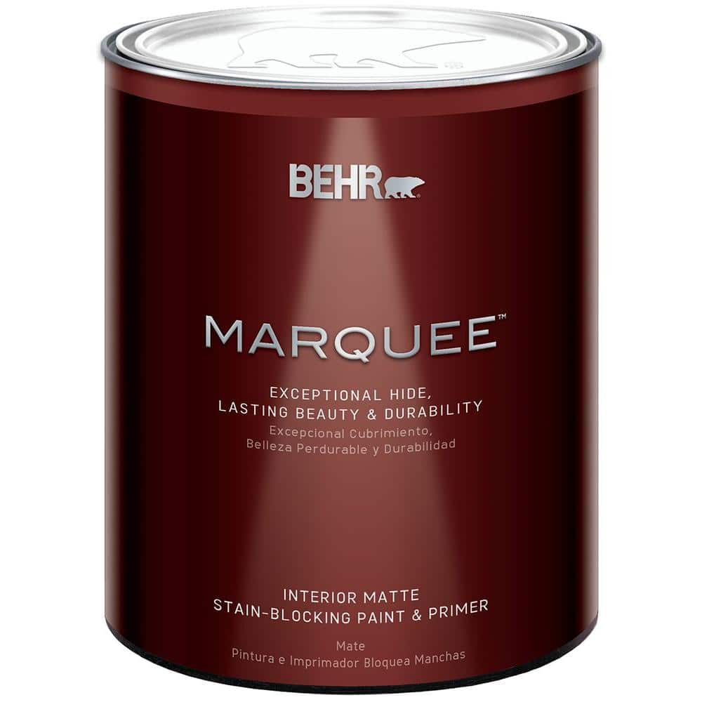 BEHR MARQUEE 1 qt. Medium Base Matte Interior Paint 145404 The Home Depot