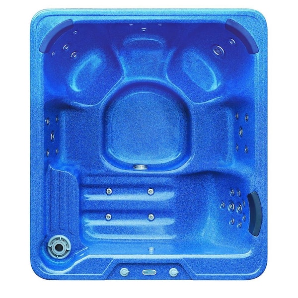 Aston 6-Person 32-Jet Hot Tub Spa with Lounger in Baltic Blue