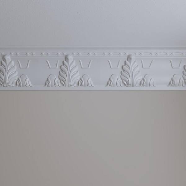 Ekena Millwork 3-3/4 in. x 9-1/4 in. x 94-1/2 in. Polyurethane Alexandria Crown Moulding