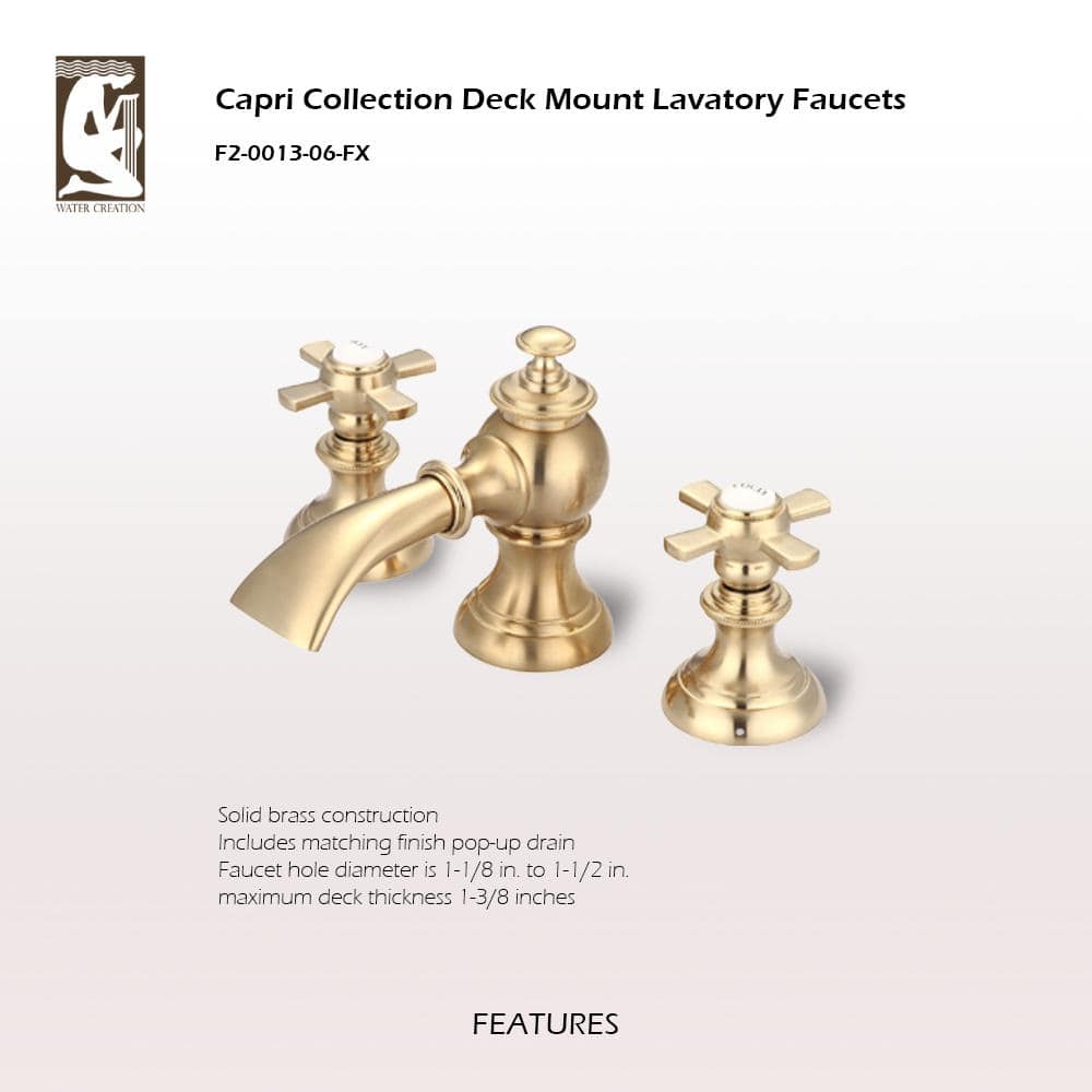 Elegant Vintage Brass 8'' Widespread Bathroom Faucet
