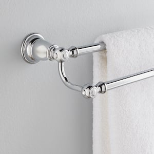 Kingsley 24 in. Double Towel Bar in Chrome