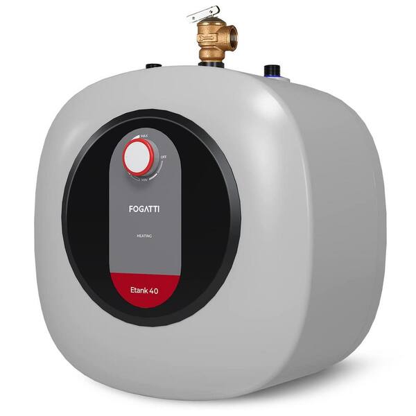 FOGATTI Etank40 4 Gal. Compact 1440-Watt Element Point of Use Mini-Tank Electric  Water Heater Under Sink with Warranty Offered FDES-ET40G - The Home Depot