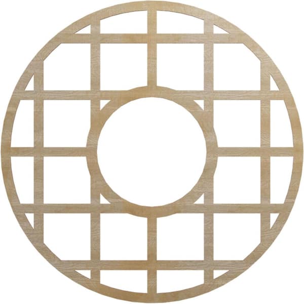 Ekena Millwork 0.25 in. x 36 in. x 36 in. Wood Medallion Moulding