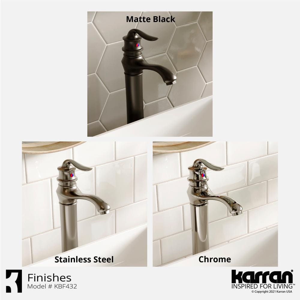 Dartford Chrome Single Handle Vessel Bathroom Faucet